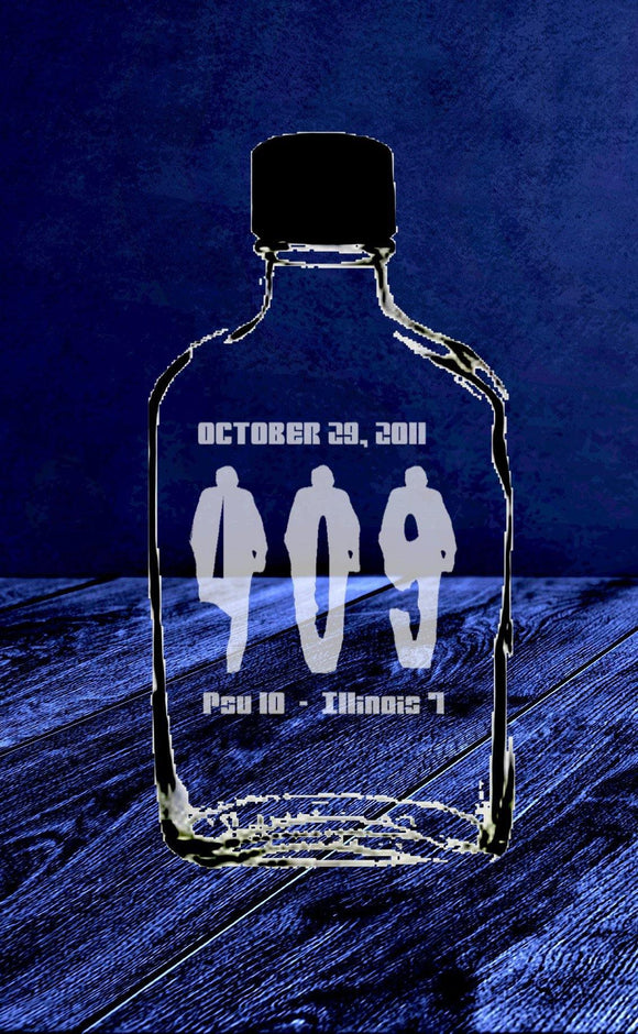 409 Hand Etched Glass Flask - Inspired Passion Productions