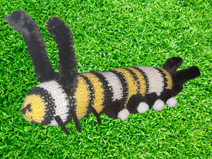 Knitted Soft Monarch Buddy Caterpillar