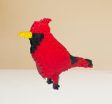 Northern Cardinal Mini Morph Micro Block Model