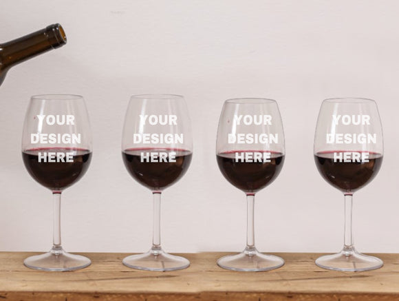 Personalized Wine glass  Set of 4