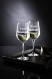 Personalized Wine glass  Set of 4
