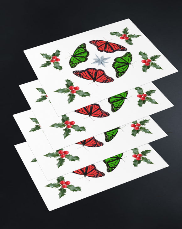 Monarch Holiday Placemats set of 4