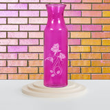 Valentine Vase, etched Glass