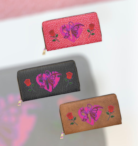Love Valentine Zipper Wallet
