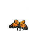 monarch butterfly mucroblock, nanoblock, interlocking brick model 