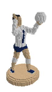 Woman’s Volleyball Player Micro-Block Model