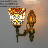 Wall Lamp, Butterfly Stained Glass and Sconce Design