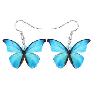 Blue Morpho Butterfly Earrings