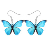 Blue Morpho Butterfly Earrings