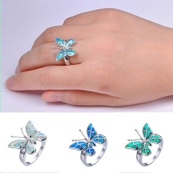 Simple Butterfly Ring, Choose Size and Color