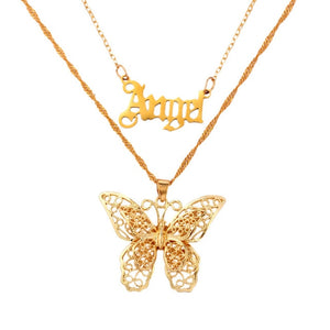 Bohemian Butterfly Multilayer Necklaces