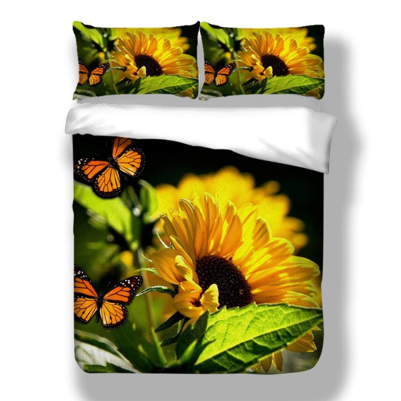 Sunflower Bedding Set :  Choose Twin, Full, Queen, or King Sets