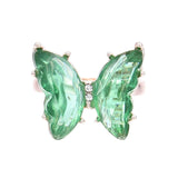 Clear Gemstone Butterfly Ring