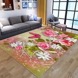 Nordic 3D Dream Butterfly Carpets for Living Room Bedroom Area Rugs Cartoon Animal Kids Play Mat Soft Flannel Memory Foam Carpet