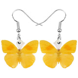 Yellow Butterfly Earrings