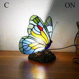 Tiffany Style Butterfly Table Top Light and Fixture