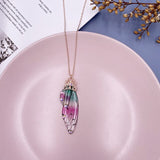 Fairy Clear Resin Butterfly Necklaces for Women Charm Gold Color Metal Rhinestones Flake Transprent Choker Pendant Cnecklace