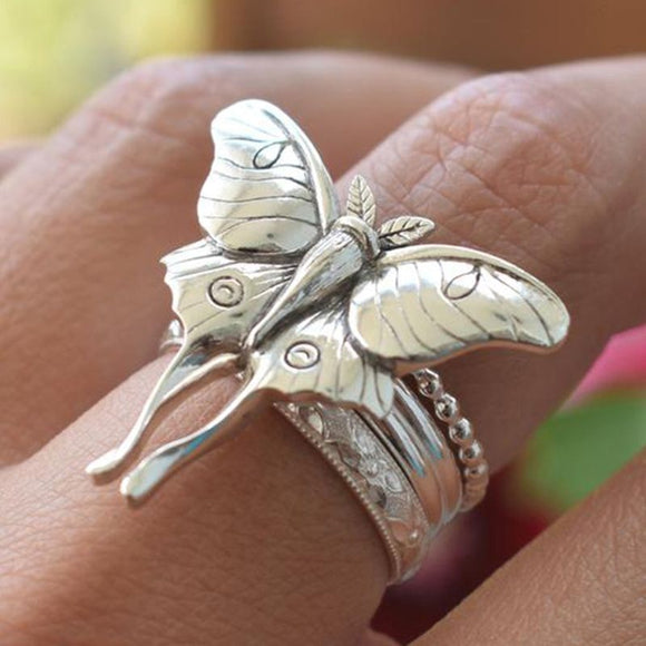 Vintage Butterfly Ring Exquisite Ring