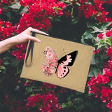 Butterfly Zipper Clutches/Cosmetic Bags