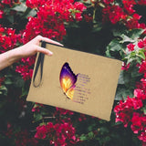 Butterfly Zipper Clutches/Cosmetic Bags