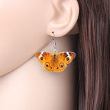 Butterfly Earrings Precis almana (Peacock Pansy)