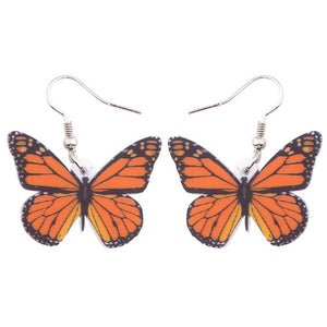 Monarch Butterfly Earrings version 4