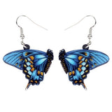 Blue Danaidae Butterfly Earrings