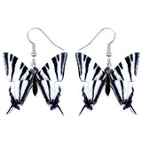 Zebra Swallowtail Butterfly Earrings