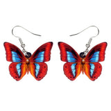 Red, Orange, and Blue Butterfly Earring