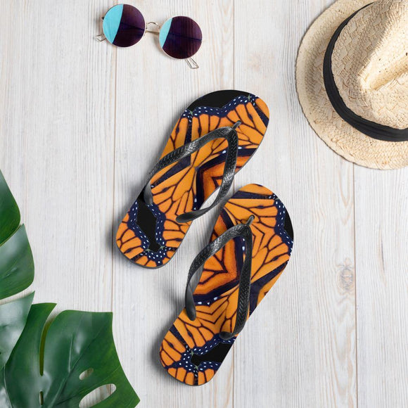 Flip-Flops monarch butterfly wings pattern - Inspired Passion Productions